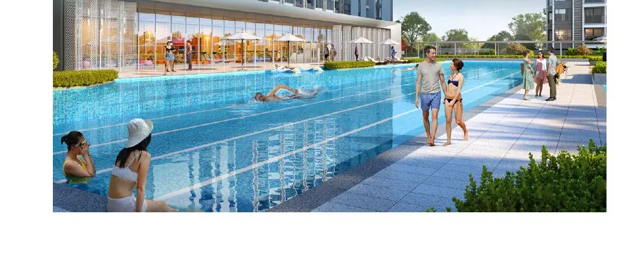 50-metre resort swimming pool